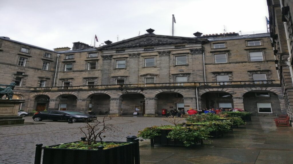 Parking near the Balmoral Hotel Edinburgh.