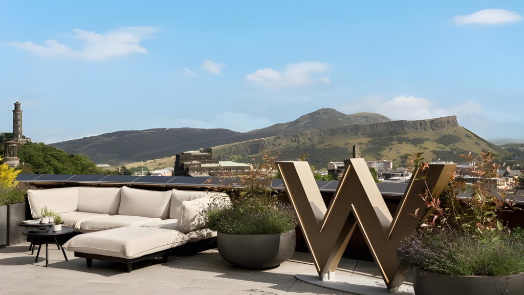 Beautiful View from the W Hotel Edinburgh.